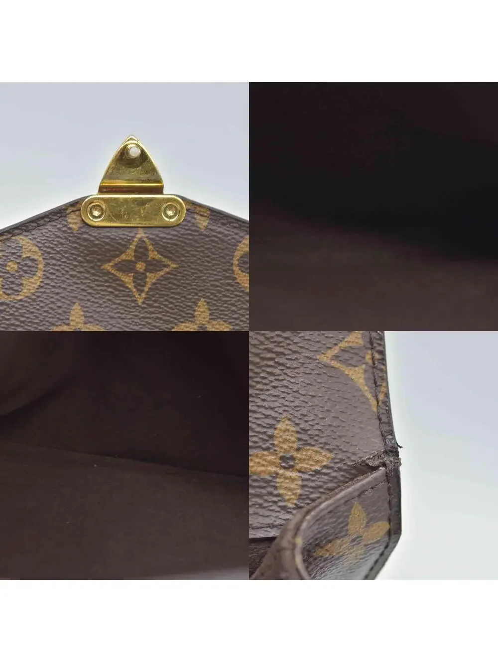 $2750 Louis Vuitton Monogram Pochette Metis PL1138